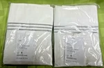 Set Of Pottery Barn Grand Embroidered King Pillow Shams Grey Mist 36 X 20 Nwt. Fixed Price $48.98.