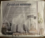 Cozy Lux King Comforter Set With Sheets 7 Pcs White - New Sealed. Fixed Price $69.95.
