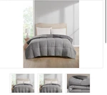 Home Design Lightweight Reversible Down Alternative Full/queen Grey Nwt. Fixed Price $36.00.