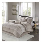 Madison Park Ava Chenille Jacquard Comforter Set - Queen Pierced Taupe. Fixed Price $65.00.