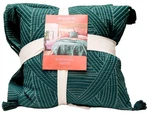 Opalhouse Jungalow Decorative Bed Throw & Pillow Set Green 60 X 80 , New. Fixed Price $29.99.
