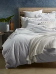 Lucky Brand White King Duvet Cover Sham Set Ventura Waffle Cotton New. Fixed Price $129.99.