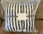 New Pottery Barn Teen Emily & Meritt Pirate Stripe Full/queen Comforter. Fixed Price $169.95.