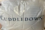 Cuddledown Queen Comforter Damask Stripe 800 Fp Duck Winter Level Made Usa. Fixed Price $399.95.