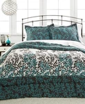 Sanders Central Park Leaf Tree Reversible 3-PC. Comforter Set Full Queen Mineral. Fixed Price $35.30.