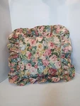 Vtg Croscill 15 Square Chintz Coventry Roses Ruffle Throw Bed Pillow Cottage. Fixed Price $20.99.