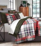 Nwt Cremieux Reeves Red Navy Plaid Full/queen Comforter Set 3PC. Fixed Price $131.59.