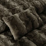 New! Cozy Ultra Luxury Soft Modern Plush Faux Fur Brown Grey Chic Comforter Set. Fixed Price $158.32.