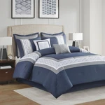 510 Design Powell 8 Piece Embroidered Comforter Set Queen King Cal Size. Fixed Price $89.99.
