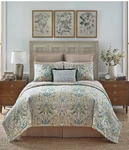 Southern Living Juniper Full Queen Comforter Mini Set 3 Pc Green Floral $289 Nwt. Fixed Price $109.95.