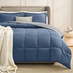 Homelike Moment California King Comforter Set Blue, Li.... Fixed Price $59.46.