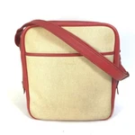 Hermes Victoria Square Bag Shawl Shoulder Toile Leather Beige/red. Fixed Price $951.34.