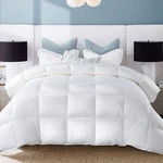 Whatsbedding White King Size Feather Comforter,filled With And Down, .... Fixed Price $77.42.