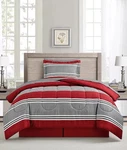 Sunham Aiden Strike Eight Piece California King Comforter Set With Sheets. Fixed Price $50.00.