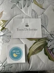 Yves Delorme King Belle Du Nuit Quilted Coverlet White Floral New 98X112 France. Fixed Price $419.99.