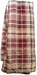 Cuddl Duds Comforter King Bedspread Cream Burgundy Cotton Plaid. Fixed Price $35.00.