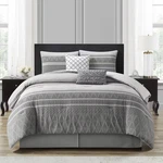 Nanshing 6PC King Cleluya Comforter Set Gray. Fixed Price $59.99.