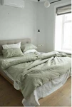 Linen Duvet Covers King Queen Custom Size Sage Green Bedding Set. Fixed Price $144.17.