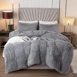 New! Ultra Soft Cozy & Fluffy Plush Bedding Grey Faux Modern Fur Comforter Set. Fixed Price $158.32.