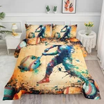 Smell Sunshine Kids Comforter Doodle Baseball Printed Pattern Bedding Set.... Fixed Price $55.25.