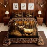 Manfei Deer Comforter Set Full Size Wild Animal Theme Bedding 3PCS Kids. Fixed Price $63.34.