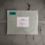 Stonehill Manor 400 Count 100% Cotton Piece Sheet Set Sage Color King Bed New. Fixed Price $52.00.