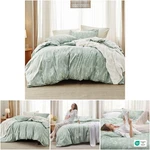 King Sage Green Comforter Set 3 Pieces Floral Bedding Soft Reversible. Fixed Price $94.49.