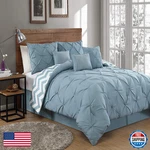 Avondale Manor 7-PIECE Ella Comforter Bed Set Reversible Ultra-soft Pinch. Fixed Price $94.40.