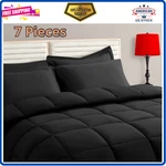 Taimit Black Queen Size Comforter - 7 Pieces, Bag Bedding Sets W.... Fixed Price $33.33.