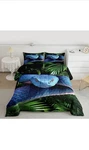Erosebridal Snake Comforter Queen, Blue Set, 3D Reptile Bedding Twin. Fixed Price $49.99.