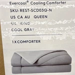 Evercool Queen Comforter Gray REST-SCD03Q-N, 1 Piece, Includes. Fixed Price $90.00.