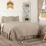 Sawyer Mill Farmhouse Charcoal Queen Quilt Set Ticking Stripe Shams Vhc Brands. Fixed Price $169.95.