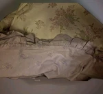 Simply Shabby Chic Floral Duvet Cover Lilac Ruffled Queen Ec. Fixed Price $98.00.