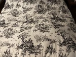 Thomasville Home Bouvier Toile Spread Black /white 96X112 Bedding Nwot King. Fixed Price $375.00.