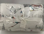 Pottery Barn Whistler Run Ski Winter Cotton Comforter Multi King Cal #Z1205. Fixed Price $396.76.