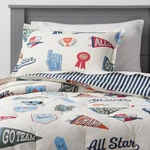 2PC Twin All Star Sports Kids' Comforter Bedding Set - Pillowfort. Fixed Price $17.99.