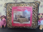 Juicy Couture Love 8 Piece Satin Queen Leopard/cheetah Print Comforter Set. Fixed Price $134.99.