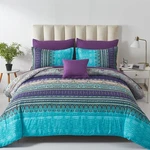 Cottolester Boho Comforter Set Size 8 Piece Bed In Bag Queen, Aqua. Fixed Price $62.34.
