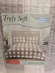 Truly Soft Everyday Quilt Set Bedding Twin/twin Xl Beige Plaid. Fixed Price $65.00.