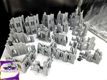 Large 42 Piece 11TH Edition Terrain Set - 3D Printed Ruined City 28MM Games. Fixed Price $147.51.
