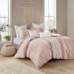 Ink+ivy Breathable Comforter Set Full / Queen Size Bed Blush.. Fixed Price $169.99.