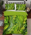 3D Green Flower ZHUA1023 Bed Pillowcases Quilt Duvet Cover Set Queen King Zoe. Fixed Price $85.52.