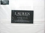 Ralph Lauren Dunham Sateen Sheets Queen Set Flat Deep Fitted Pillowcases White. Fixed Price $99.99.