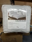 Calvin Klein 3-PIECE Cotton Reversible Stripe Comforter Set Pewter Gray. Fixed Price $109.95.