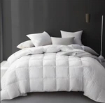 Hotel Grand Luxury White Goose Feather Down Fiber Comforter Twin Size. Fixed Price $82.95.