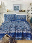 Justina Blakeney By Makers Collective Himaya King Quilt Set - 3 Piece Blue/white. Fixed Price $118.88.