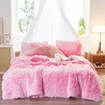 Joyreap 3-PIECE Plush Shaggy Comforter Set, Full/queen Size Luxury Faux Fur Sher. Fixed Price $59.98.