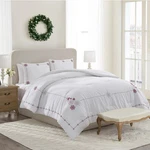 My Texas House 3-PIECE Bright White Snowflake Holiday Comforter Set, King. Fixed Price $55.00.