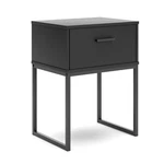 Signature Design By Ashley Socalle Modern 1 Drawer Nightstand With Metal Legs, 2. Fixed Price $143.99.