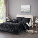 Intelligent Design Velvet Comforter Set Luxury Diamond Quilt 3/4 Pcs Queen King. Fixed Price $69.99.
